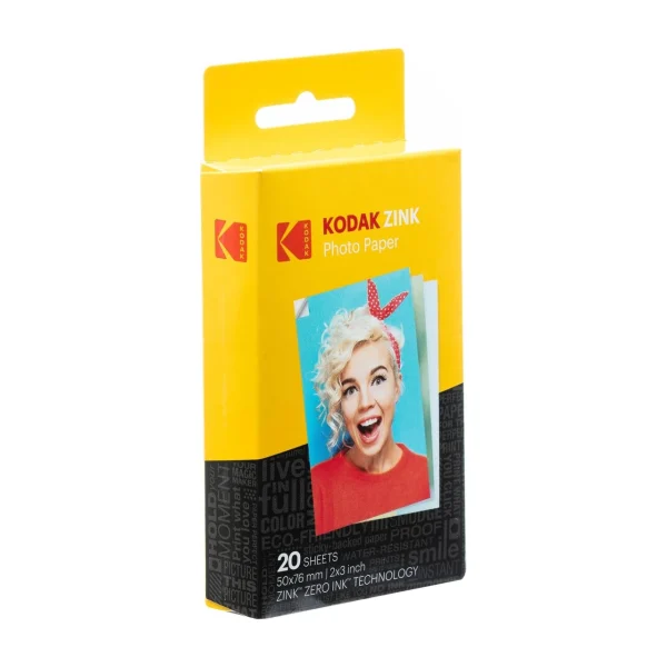 Papel fotográfico Kodak 20 hojas - Zink 2x3
